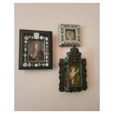 Collection of 3 Ornate Religious / Reliquary Wall Art Pieces