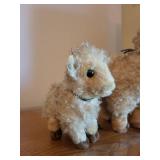 Set of Louis Teddy Bear 44 and Plush Lambs with Angel Dolls