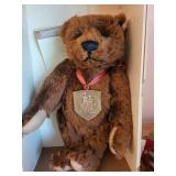 Set of Louis Teddy Bear 44 and Plush Lambs with Angel Dolls