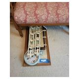 Vintage Wall Decor Collection: Antique Advertisement, Valentine Shadowbox, Posters, Clock, and Coat Rack