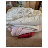 Assorted Vintage and Lace Fabric Collection