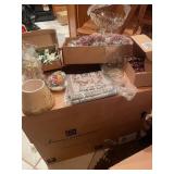 Assorted Home Interiors & Gifts Decor Items and Glassware Collection