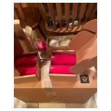 Collection of Candles, Holders, and Christmas Accents