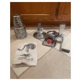 King Kutter Manual Food Processor with Metal Cones