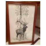 Set of 3 Framed Wildlife Art Prints by Pauline Matthews