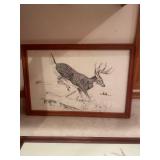 Set of 3 Framed Wildlife Art Prints by Pauline Matthews
