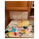 Doll with Accessories and Children