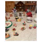 Eclectic Collection of Miniature Figurines and Dollhouse Items