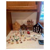 Eclectic Collection of Miniature Figurines and Dollhouse Items
