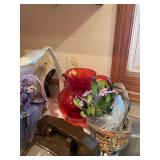 Assorted Household Items: Brita Filter, Potpourri, Vintage Phone