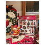 Assorted Christmas Decorations and Mini Tree Ornaments
