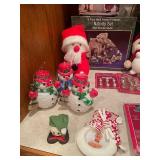 Assorted Christmas Decorations and Mini Tree Ornaments