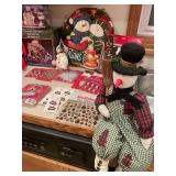 Assorted Christmas Decorations and Mini Tree Ornaments