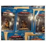 Set of 20+ Holiday Time Village Collectibles Figurines with Display Shelf