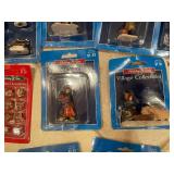 Set of 20+ Holiday Time Village Collectibles Figurines with Display Shelf