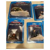 Set of 13 Holiday Time Village Collectibles Figurines