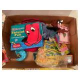 Assorted Toy and Game Collection with Keyboard and Books