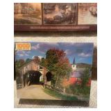 Collection of 13 Assorted Jigsaw Puzzles including Thomas Kinkade Designs