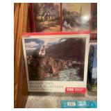 Collection of 13 Assorted Jigsaw Puzzles including Thomas Kinkade Designs