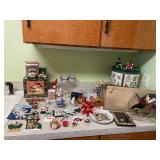 Collection of Assorted Christmas Decorations and Ornaments
