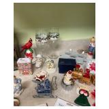 Collection of Assorted Christmas Decorations and Ornaments