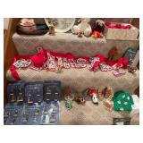 Large Collection of Holiday Decorations and Ornaments