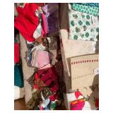 Assorted Lot of Fabric and Textile Material Collection