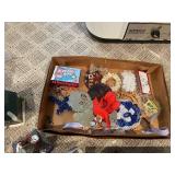 Large Collection of Christmas Decor Including Snow Village and Santa Figurines