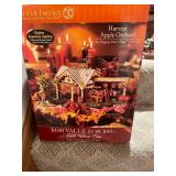 Collection of Halloween Decorations and Harvest Apple Orchard Village Set