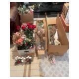 Collection of Artificial Floral Arrangements and Accessories