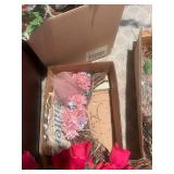 Collection of Artificial Floral Arrangements and Accessories