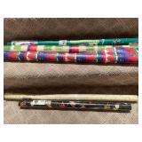 Collection of Assorted Wrapping Paper Rolls and Gift Wraps