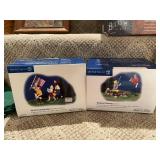 Collection of Department 56 Village Accessories and Framed Artworks