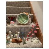 Collection of Decorative Figurines and Plates