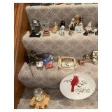 Collection of Decorative Figurines and Plates