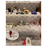 Collection of Decorative Figurines and Plates