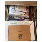 Collection of Office Supplies and Holiday Greeting Cards