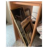 Desk, Chair and a Collection of Home Decor, Art, and Knickknacks