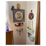 Desk, Chair and a Collection of Home Decor, Art, and Knickknacks