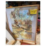 Collection of 10 Assorted Framed Art Pieces