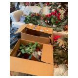 Collection of Artificial Floral Arrangements and Decorations