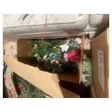 Large Assortment of Artificial Flowers and Holiday Decorations