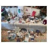 Large Collection of Christmas Decor and Ornaments