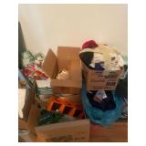Contents of Closet Various Household Items and Seasonal Decor