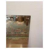 Large Wall Mirror with Beveled Edge