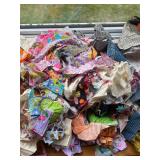 Huge Lot of Assorted Vintage Fabric Scraps