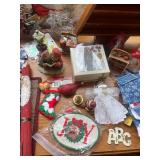 Collection of Assorted Christmas Decorations and Ornaments