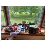 Assorted Christmas Decorations and Holiday Collectibles