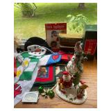 Assorted Christmas Decorations and Holiday Collectibles