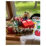 Assorted Christmas Decorations and Holiday Collectibles